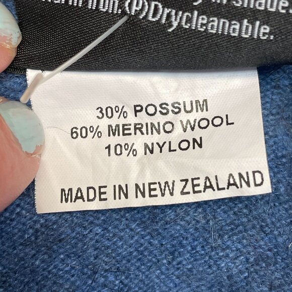Possumdown Womens Artsy Possum Fur Sweater NWOT Small New Zealand Soft Merino - Picture 9 of 9